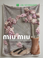 Miumiu Throw Blankets